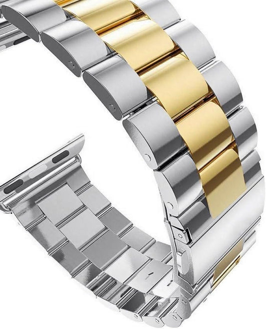 Elegant Metallarmband i Rostfritt Stål för Apple Watch